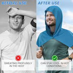 3 Pack Cooling Hoodie Towels for Neck and Face, UPF 50 Sun Protection & Instant Cooling, Ice Towels for Hot Weather, Soft Breathable Towel for Sport, Work Out, Gym, Camping & More Activities