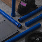 Tandefio 2pcs Welding Rod Storage 40 Inch Tig Rod Storage Canisters Welding Electrode Holder Airproof Waterproof Welding Rod Container (Blue)