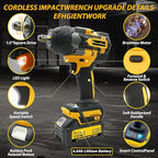 20V MAX Cordless Impact Wrench, 1/2" Brushless Motor High Torque Impact Gun, Variable Speed, Compatible with Ma kita Battery (Tool Only, No Battery and Charger Included)