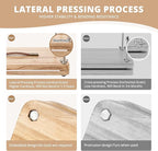 Wooden Book Press - 14.7x11.4 Large Craft Press with Comfort Grip Handle & Non-Slip Round Foot Pads, Ideal for Bookbinding, Scrapbooking, and DIY Projects
