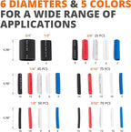 Wirefy | Wire Heat Shrink Tubing Kit - 3:1 Ratio Heat-Shrink Tube - Adhesive Lined Wire Wrap Kit - Electrical Heatshrink Tubes - Waterproof Industrial Tubing | 5 Colored Assorted - 275PCS