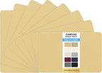 KING MOUNTAIN Canvas Repair Patch 5×8 Inch 8 Pcs Self-Adhesive Waterproof Fabric Patch for Sofas, Tents, Furniture,Tote Bags, Car Seats (Beige-1)