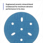 3m 3M-36146 Hookit Blue Abrasive Disc Multi-hole, 3, 180 Grade