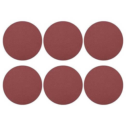 HARFINGTON 15 Pcs 8 Inch Sanding Disc 120 Grit Hook and Loop Sandpaper Random Orbital Sander Pads for Woodworking Automotive Metal Polishing