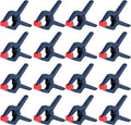 WORKPRO Spring Clamp Set, 16-Piece 3-3/8" Nylon Spring Clamp with Adjustable Jaw Pads and High-strength Spring for Woodworking, Photography Backdrops and DIY Projects