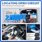 VDIAGTOOL V500 Pro Automotive Circuit Tester, Power Circuit Probe Tester Breaker Finder Tool, 9/30V Electrical Open Short Circuit Finder, Multimeter/Oscilloscope/Relay/Injector Test