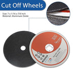 100 Pack 7 Inch Cut Off Wheels for Metal and Stainless Steel Cutting Discs for Angle Grinders 7 x 1/16 x 7/8 Inch