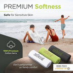 Zumi MINI 100% Cotton Camping Travel Towel - Small, Ultralight, Fast Drying, Highly Absorbent, Soft and Gentle on The Skin, Safe for The Planet (28"x13" Gray)