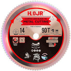 Metal Cutting Circular Saw Blade, Steel and Stainless Steel Cutting, The Cutting Head uses a Special Anti-Heat Sticking Coating with high Finish and Long Life,FMB 14 inch 90-Tooth 1" -TA