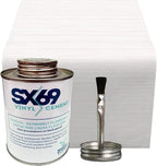 SX 69 Vinyl Repair Kit | Inflatable Bounce House Repair Kit | Includes 8 Ounce Adhesive and Vinyl Roll | for Flexible, Waterproof Repairs of Tears, Punctures, and Holes