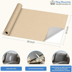 KING MOUNTAIN Canvas Repair Patch 16×30 Inch Self-Adhesive Waterproof Fabric Patch for Sofas, Tents, Furniture,Tote Bags, Car Seats (Khaki)