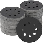 100PCS 5 inch Silicon Carbide Sanding Discs 1500 Grit, Wet Dry Orbital 5 Sander Hook and Loop Sandpaper Disc Ultra Fine Grit, Best for Metal,Automotive Precision Polishing