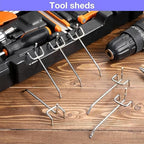 Moxweyeni 150 Pack Pegboard Hooks 3 Inch Metal Display Hooks Suitable for 1/8 Pegboard Accessories for Garage, Office, Kitchen, Store