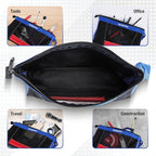 WORKPRO 12" Tool Pouches with Zipper, Utility Bag Pouch for Tool Organizers and Storage, Small Tool Bag, Multipurpose Storage pouch 2-Pack