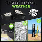 Black Electrical Tape - Professional Grade - 3/4 inch x 66ft - PVC Vinyl Electrical Insulating Tape for All Weather - U/L Approved - Waterproof - Pack of 3