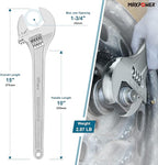 MAXPOWER Adjustable Wrench 15 inch