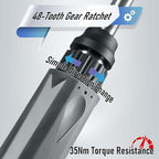 32 in 1 Ratchet Screwdriver Set with Push-Eject Extension Rod, 48-Tooth Gear Ratchet, Antislip Soft Handle, Magnetic Bit Holder, 30pcs S2 Steel Bits, Excellent Handling and Versatile Use