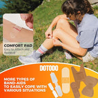 Emergency First Aid Kit Survival - Dotodo Car Medical Kit | Portable Emergency Kit for Trave, Home, Sports, Camping, Dorm, RV, Workplace (Orange, 125 PCS)