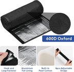 3 Layers HVAC Copper Pipe Insulation Cover, 72x10.2 Inch 600D Oxford AC Pipe Protector with 4 Adjustable Straps for Outdoor, Flexible Insulation Sleeve for Central Air Conditioning Mini Splits
