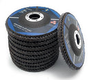 SIGNI 4" x 5/8" Premium Zirconia Flap Discs T27 10-Pack (4.5 inch T27 40#)