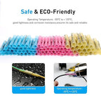 Nilight 200PCS Heat Shrink Butt Connectors – Waterproof Wire Connectors - Automotive Marine Grade Electrical Terminals – Crimp Butt Splice Terminal Kit