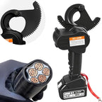 Battery Cable Wire Cutters Ratcheting Compact Heavy Duty Cutters (1000 MCM Copper/ 1500 MCM Aluminum) Professional Electrical Portable Cable Cutter with Comfort Grip Handles, Alloy Steel Blades