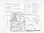 GPS Plotting Protractor for Military map Marking, Angle Measurements and GPS Accurate map Plotting for Outdoor Navigation, Hiking, Orienteering and Survival.