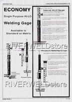 RIVERWELD Hi-lo Welding Gauge Gage Internal Single Purpose Root Gap Checks Root Weld Space and Internal Misalignment Weld Gap Size Weld Height Weld Thickness Marks Inch