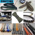 Paracord Nylon Rope Army Green 50ft with 7-Strand Core, 10 Colors and 50/100/200 ft, Type III Parachute Cord 4mm for Camping, Survival, Hiking, DIY, Crafting, Outdoor Utility Rope