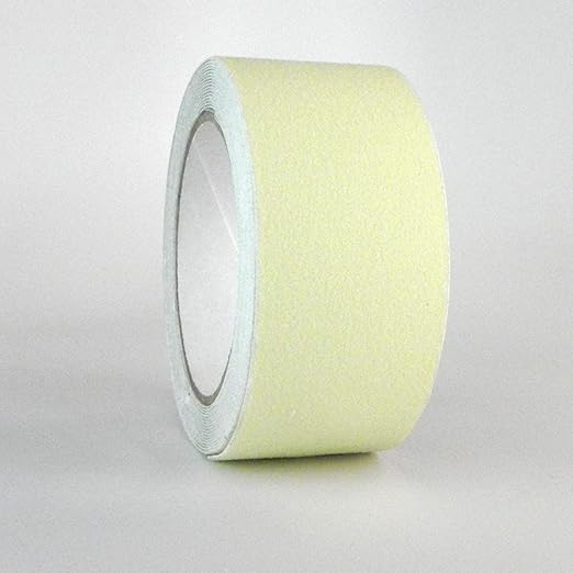 GGR Supplies T.R.U. NST-20 Non-Skid Tape 60 ft. Length Safety Way 60 Grit Anti Slip Traction Tape 32 Mil No Slip (1 in. x 60 ft. (25mm Wide), Luminous)