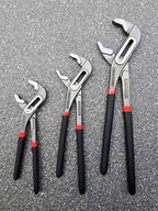3 Pieces Groove Joint Pliers Set,8/10/12 inch Adjustable Pliers Multi-Purpose Water Pump Tongue And Groove Plier Set for Home and Industrial Repair