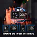 CIGMAN Dual Laser Measuring Tool, 393ft/120M Bilateral Laser Measurement Tool, Rechargeable Laser Measure with M/in/Ft 6 Units, Backlit LCD Display, Angle Sensor, Pythagorean Mode, Area and Volume
