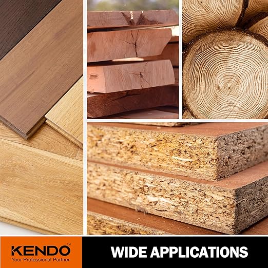 KENDO 1-Pack 10 Inch 40T Carbide-Tipped Circular Saw Blade with 5/8 Inch Arbor, Professional ATB Finishing Woodworking Miter/Table Saw Blades for Plywood, Laminate, Ripping Wood