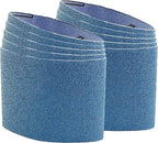 CS Unitec | 42040 | PTX Zirconium Grinding Belt Sleeve. 40-Grit Metal Grinder Tool, 3.5" Diameter x 4" Wide (Pack of 10) - Made in Germany