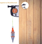 Plumb Bobs Magnetic - 15 oz(425g) Plumb Rite With 14.5 ft(4.5m) String,Sharpener,2 Pencils,Carrying Case,Line Reel Used in Construction Can Automatically Stretch the Line,Quickly Stabilize the Plumbob