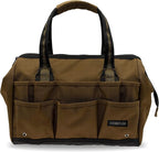 Coreflex 14 inch Wide-Mouth Tool Bag, Gear Bag, Multiple Purpose - for Plumbers, Electricians, Handymen also good for daily use, office use and camping. (Tan)