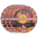 14 Inch 3-Pack Viper Laser Concrete Diamond Blade – Professional Grade for Concrete, Brick, Block, Stone & Pavers – Precision Cutting Disc for Electric or Gas Saws Wet/Dry, 1"-20mm Arbor (14" 3pcs)