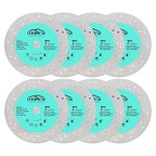 Rock Slab Grinding Disc - 7 inch Glass Cutter Disc(8pcs), Granite Cutting Blade, Diamond Grinder Wheel for Rock Slab, Stone, Tile, Marble, Granite, Glass Diamond Saw Blades