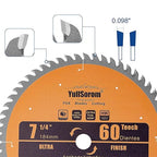 7-1/4" Ultra Finish Circular Saw Blade 60-Tooth with 5/8" Arbor for Wood