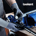 toolant Ratchet Pipe Threader Kit, NPT 1/2" - 1" Manual Ratcheting Pipe Threader, Portable Pipe Threading Tool Set with 3PCS NPT Dies, Storage Case for Galvanized Aluminum Iron Copper Pipes