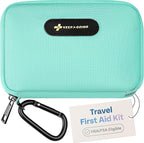 KeepGoing Travel First Aid Kit for Car, Home, Hiking, Camping and Outdoor Emergencies - First Aid Kit Travel Size TSA-Approved