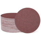 HARFINGTON 60 Pcs 6 Inch Sanding Disc 40 Grit Hook and Loop Sandpaper Random Orbital Sander Pads for Woodworking Automotive Metal Polishing