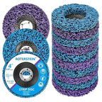 10 Pack Strip Discs Stripping Wheel 4 inch for Angle Grinder Clean and Remove Paint Coating Rust Welds Oxidation (4" x 5/8")