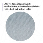 3M Xtract Net Disc 310W, 240+, 8 in, Die 800L, Pack of 50 Hook and Loop Sanding Discs, Virtually Dust-Free, Value Option for Metal, Wood, Composites, Stock Removal, and Fine Finishing