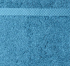 Amazon Basics Quick-Dry Hand Towels - 100% Cotton, 8-Pack, 28 x 16 inches, Lake Blue