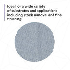 3M Xtract Net Disc 310W, 6 in, 12 Piece Multi-Pack Hook and Loop Sanding Disc, 80+, 120+, 180+, 220+, 240+, 320+, Virtually Dust-Free, Assorted Grades, 88399