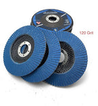 SIGNI 10-Pack Premium Zirconia Abrasive Flap disc for Angle Grinder Grinding Metal Steel (4.5 inch T29 120#)