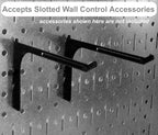 Wall Control Pegboard 32in x 16in Beige Metal Pegboard Tool Board Panel