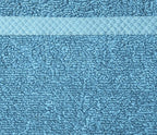 Amazon Basics Cotton Washcloths, Quick-Dry, 12" x 12", 12-Pack, Lake Blue