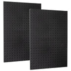 WallPeg Made in USA Pegboard Panels Garage Organization - Wall Storage Kit (PB-2 B) (2) ea - 24" x 16" Peg Board Tool Organizer Panel Set - Garage Organizer Kit